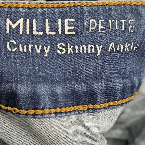 !iT Petite Curvy Skinny Ankle Millie Style 5 Pocket Denim Blue Jeans Size 6P - Picture 8 of 11